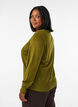 Knitted cardigan with round neck and buttons, Green, Model image number 2