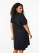 Cotton t-shirt dress, Black, Model image number 1