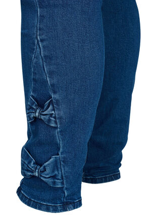 Super slim Amy jeans with bows, Dark blue, Packshot image number 3