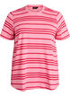Striped cotton t-shirt, Pink, Packshot image number 0