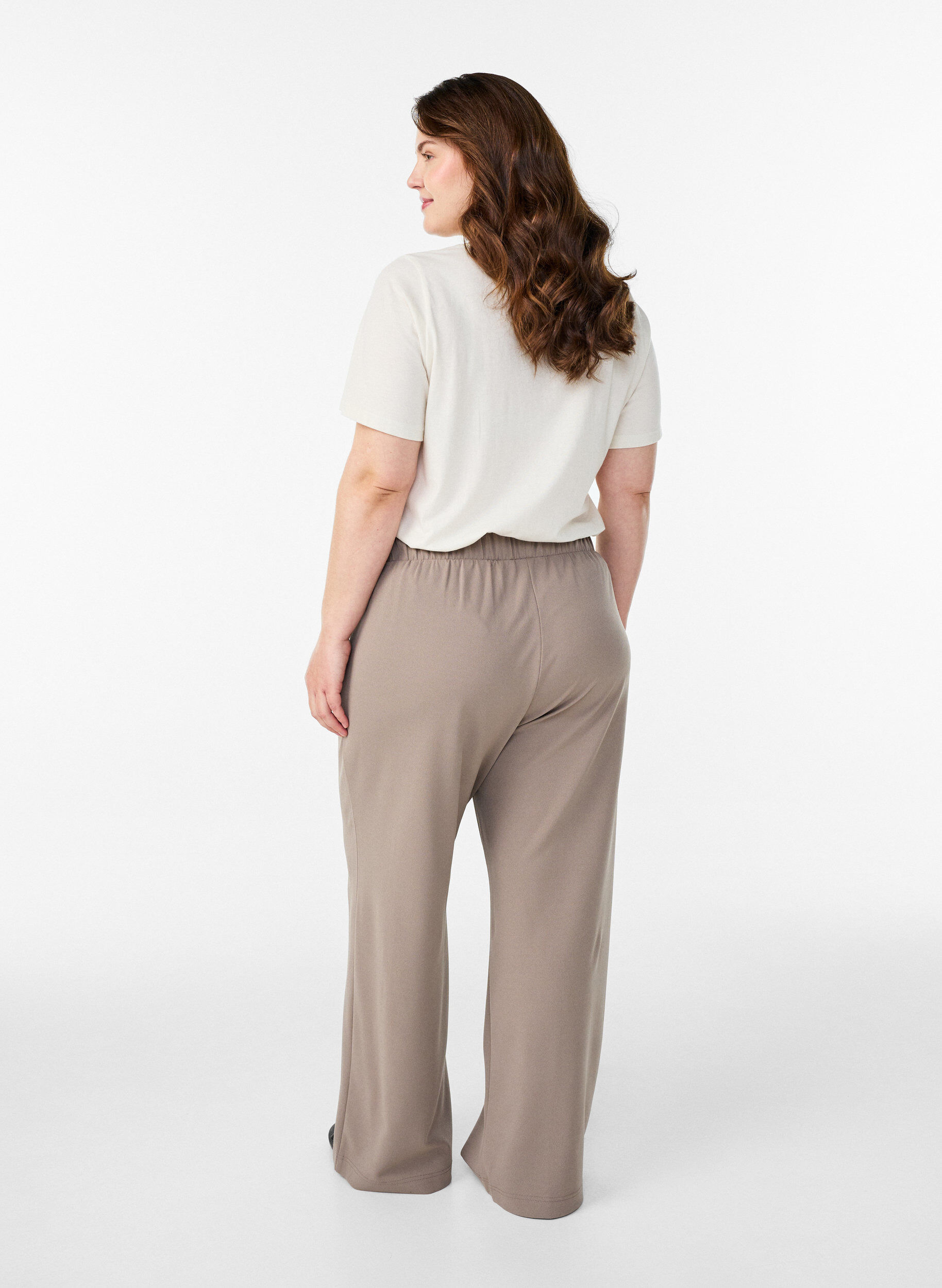 ZizzifashionWide-leg trousers, Beige, Model image number 1