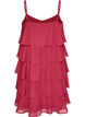Layered dress with ruffles and spaghetti straps, Red, Packshot image number 1