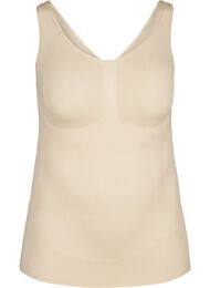 Shapewear top with wide straps, Nude, Packshot