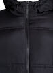 Short puffer jacket with a hood and two-way zipper, Black, Packshot image number 2
