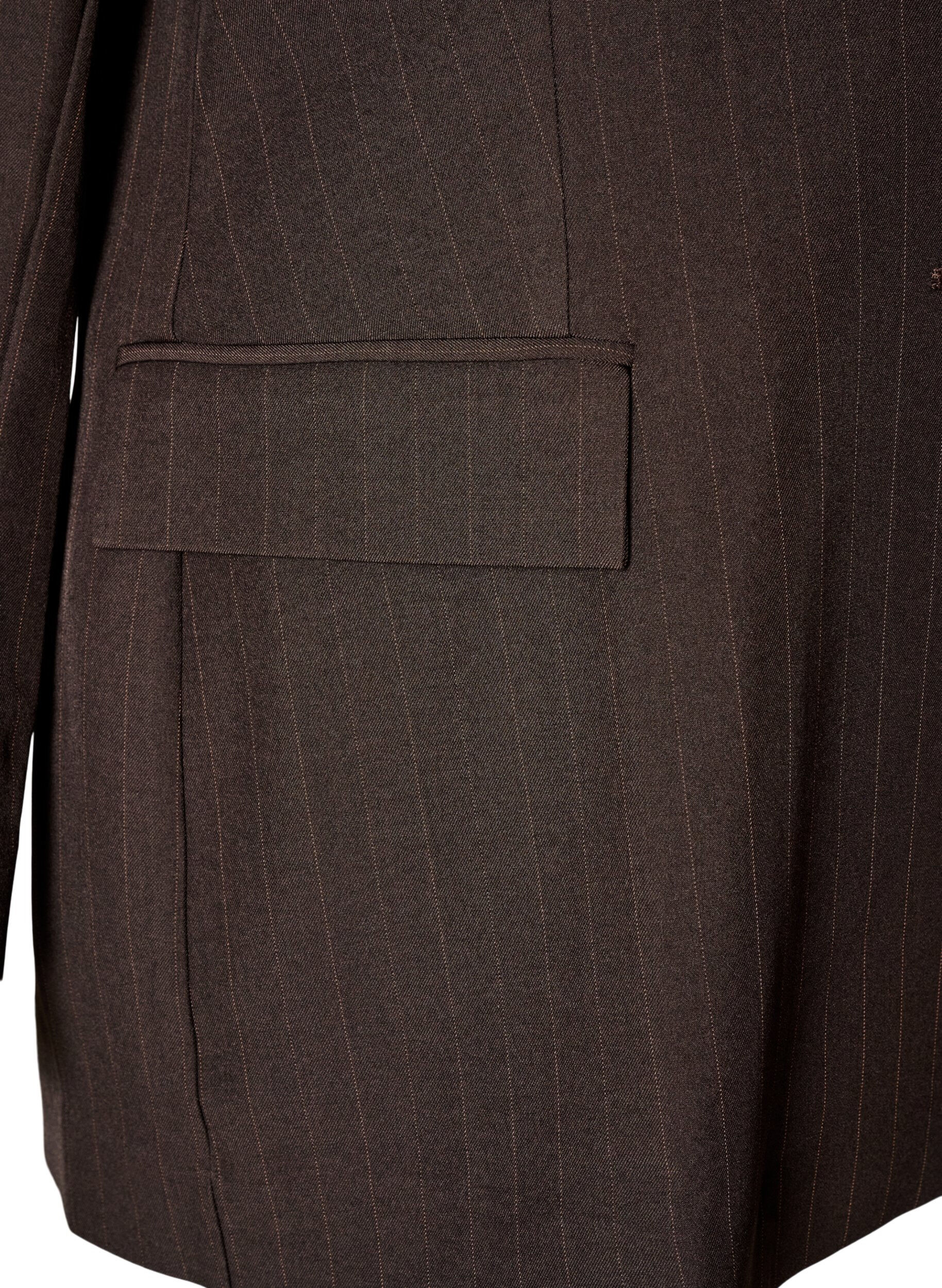 ZizzifashionBlazer with pockets and slits, Brown, Packshot image number 3