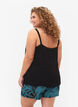 Sleeveless top in viscose, Black, Model image number 1