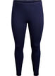 Basic leggings with extra length, Blue, Packshot image number 0
