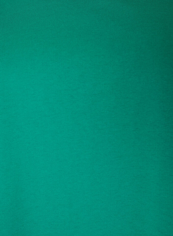 Short-sleeved cotton blend T-shirt, Green, Packshot image number 2