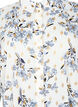 Long shirt with floral print, White Flower/Gold, Packshot image number 2