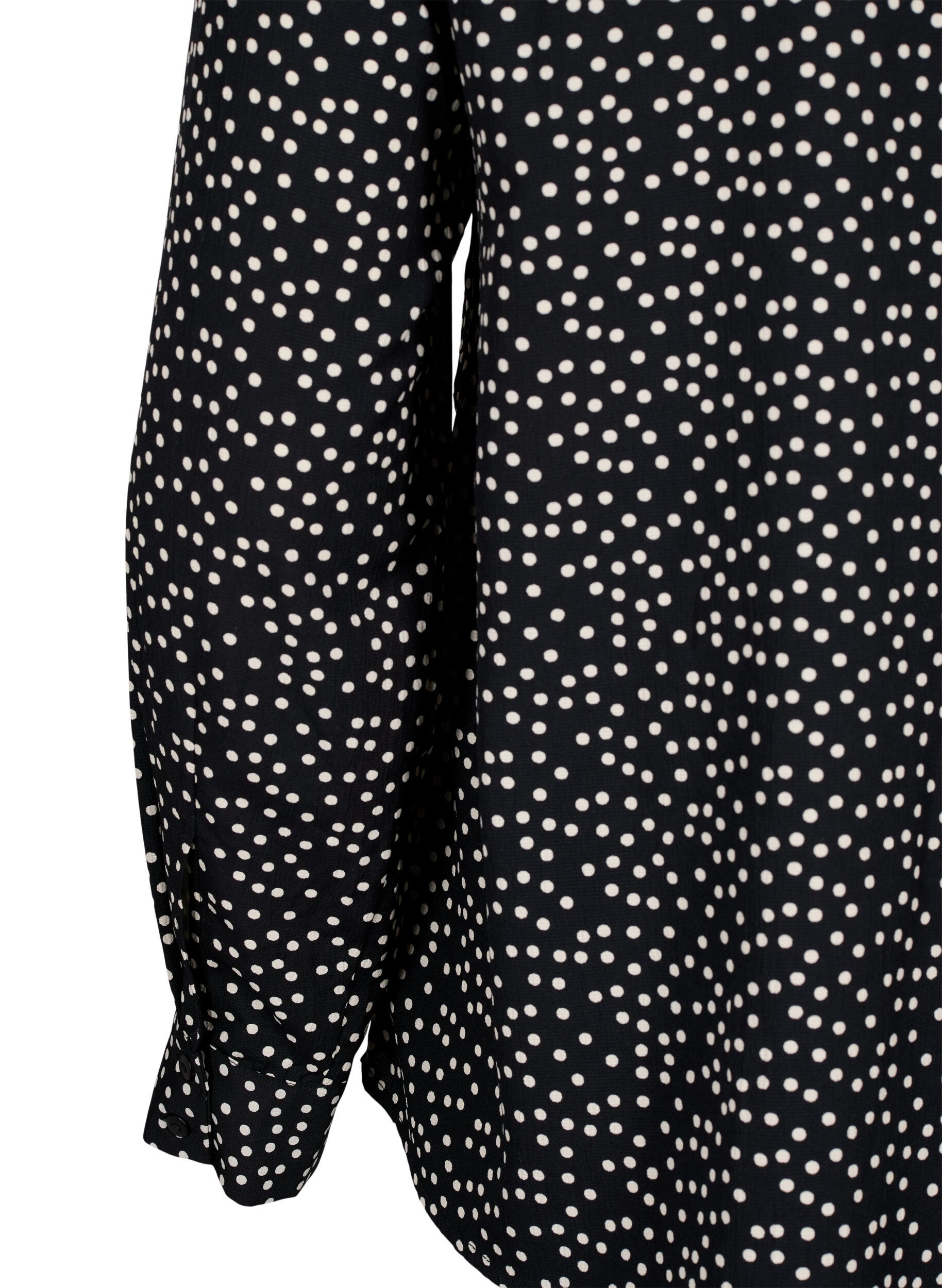 Zizzifashion FLASH - Shirt with dots, Black White Dot, Packshot image number 3