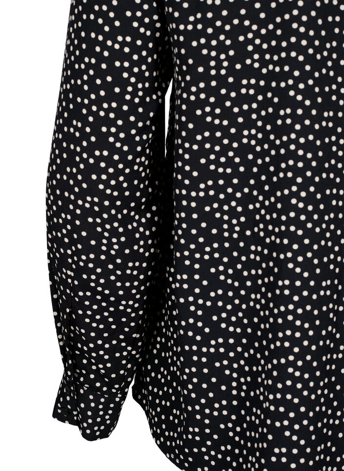 FLASH - Shirt with dots, Black White Dot, Packshot image number 3