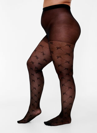 Patterned tights in 25 denier