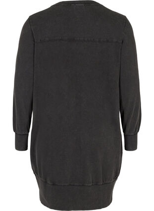 Sweater dress in cotton, Grey, Packshot image number 1
