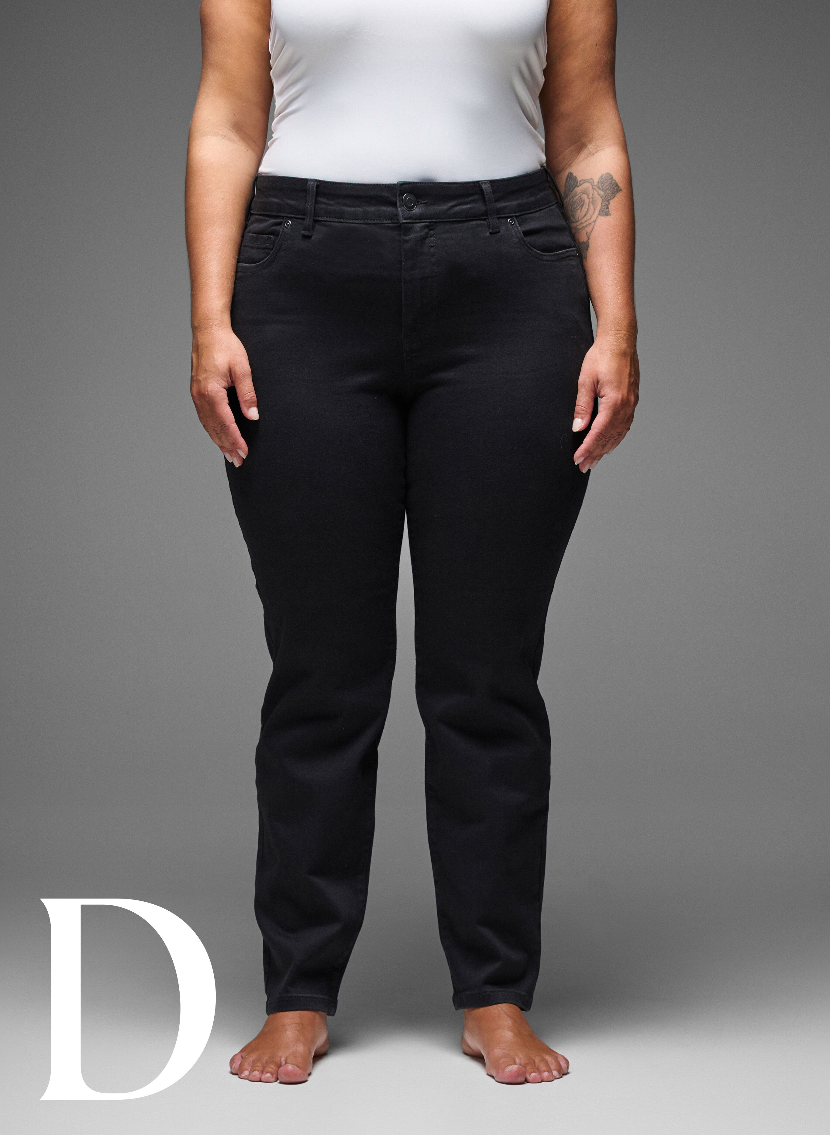 Zizzifashion Slim fit jeans with a regular waist, Black, Model image number 8
