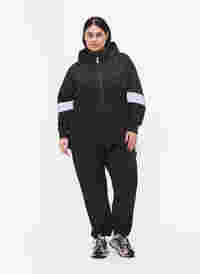 Rain trousers with reflectors, Black w. Reflex, Model