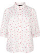 Shirt blouse with 3/4 sleeves, White, Packshot image number 0