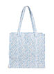 Shopping bag with zipper, Blue, Packshot image number 1