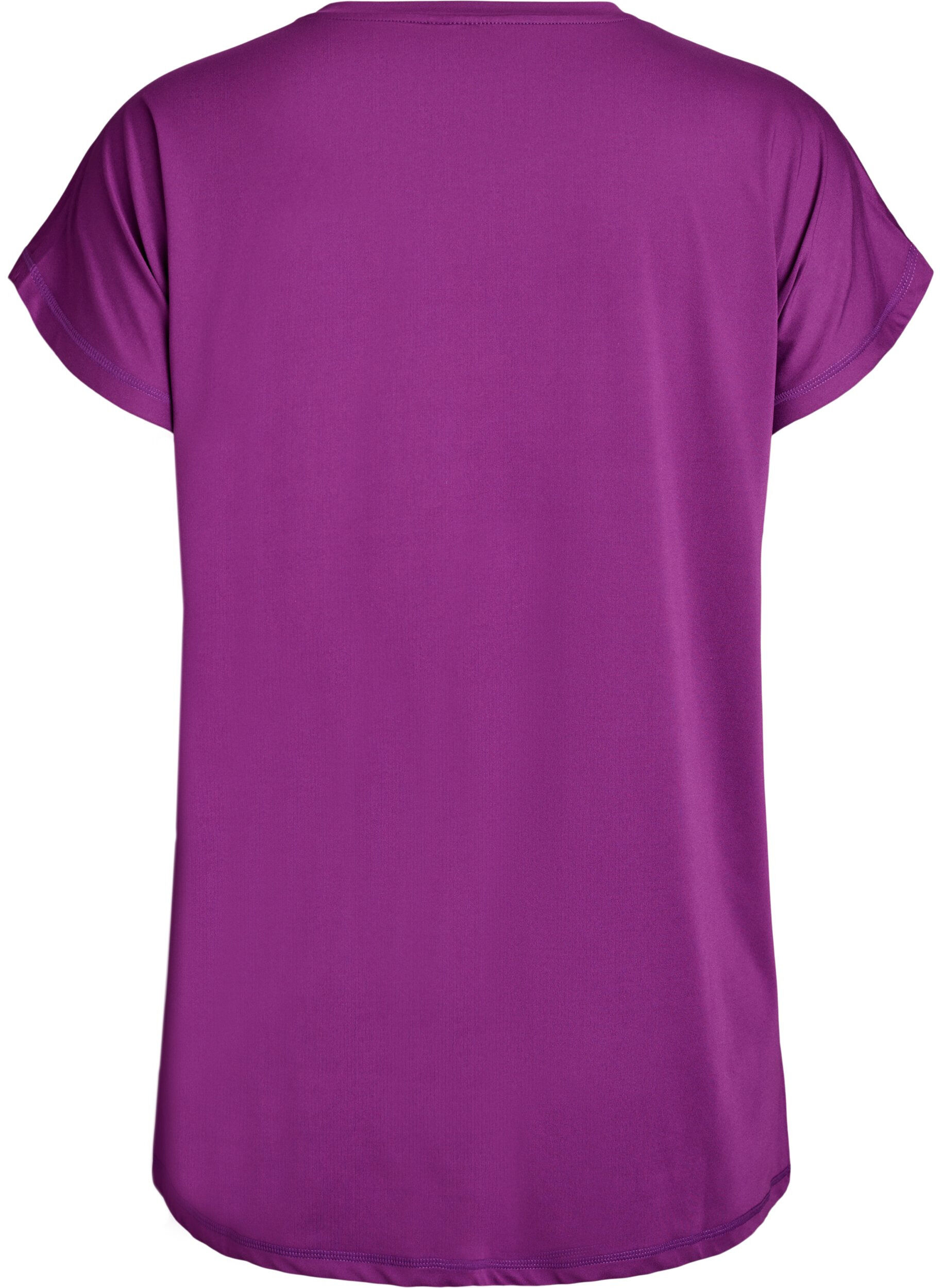 ZizzifashionLong training t-shirt, Purple, Packshot image number 1