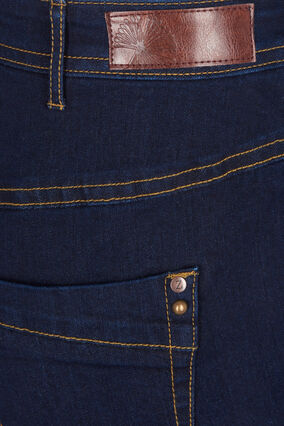 Slim fit Vilma jeans with a high waist, Dk blue rinse, Packshot image number 3