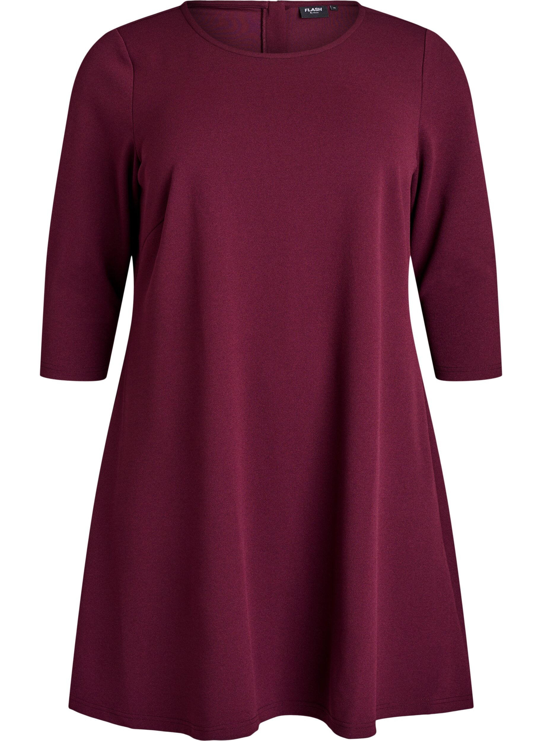 FLASH - Short A-line dress with 3/4 sleeves