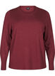 Knitted blouse with a round neck, Red, Packshot image number 0