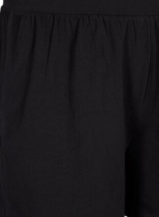 Loose pyjama shorts in cotton blend, Black, Packshot image number 2