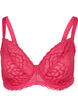 Bra with underwire and lace, Pink, Packshot image number 0