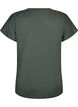 Loose training t-shirt with V-neck, Green, Packshot image number 1