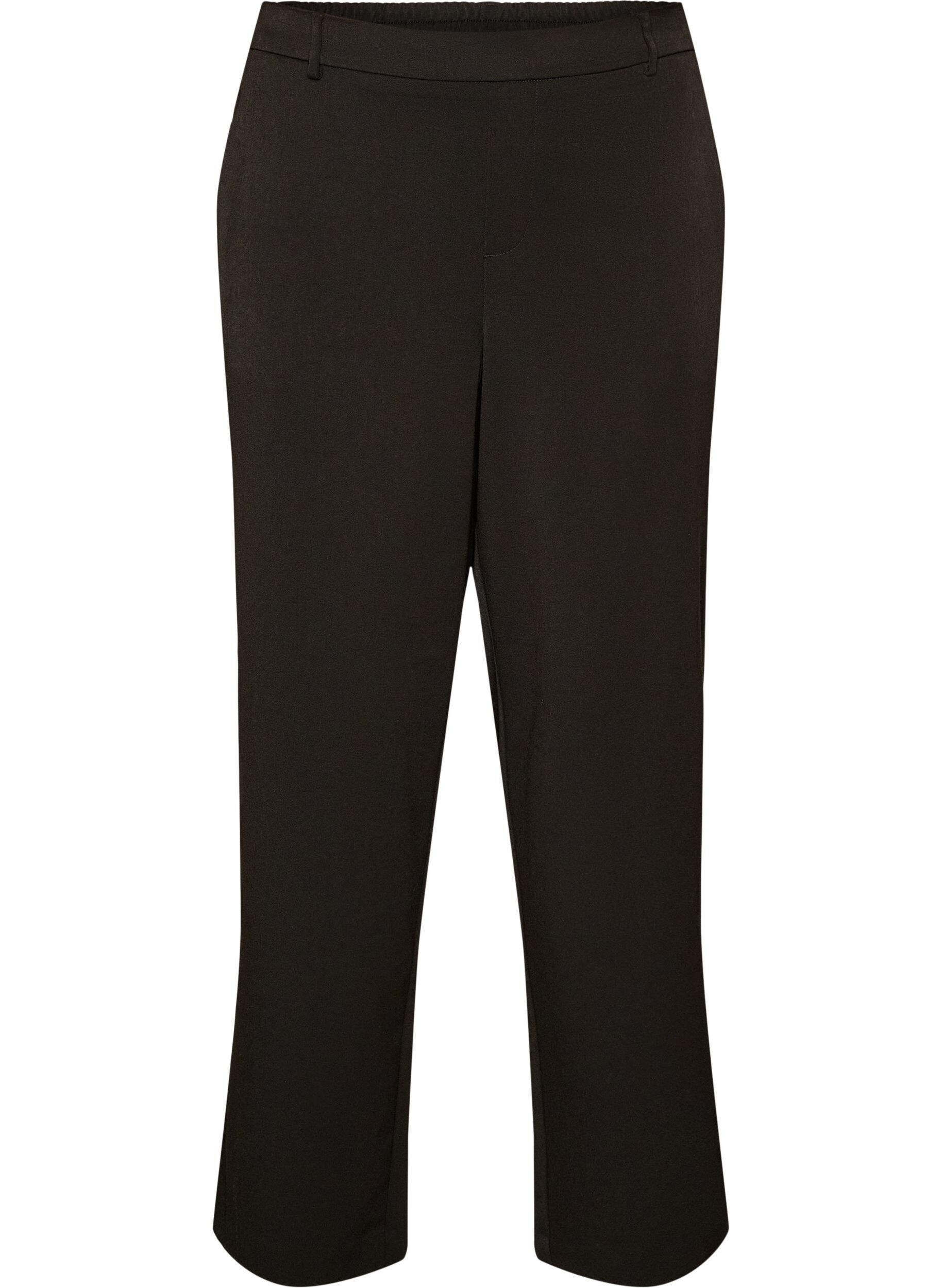 ZizzifashionHigh-waisted tailored trousers with straight fit, Black, Packshot image number 0