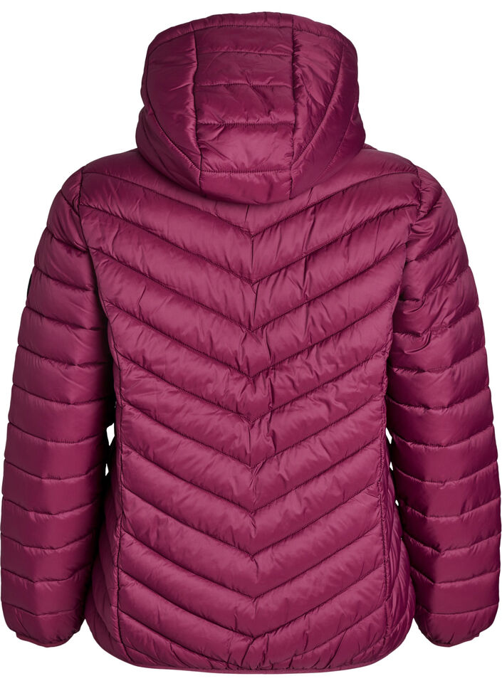 Lightweight jacket with hood, Dark Bordeaux, Packshot image number 1