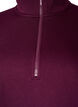 Sweatshirt dress with a high ribbed collar and zip, Purple, Packshot image number 2