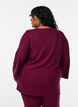Loose blouse with 3/4 sleeves, Dark Bordeaux, Model image number 2