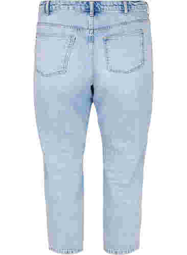 Cropped Vera jeans with studs, Light blue denim, Packshot image number 1