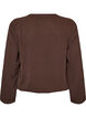 Balloon silhouette blouse with V-neck, Brown, Packshot image number 1