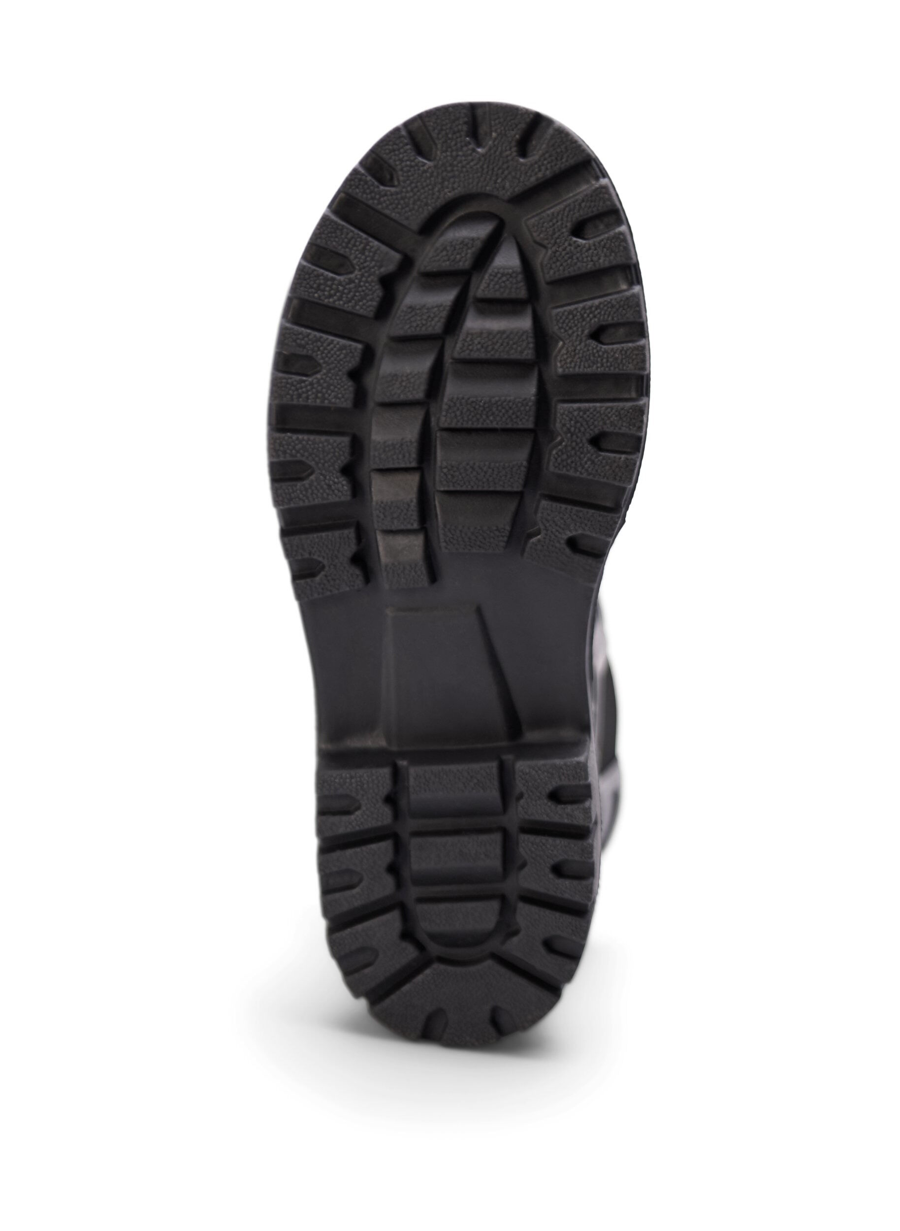 Zizzifashion Short wide fit rubber boots with print, B. Teal Flower AOP, Packshot image number 5