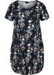 Short-sleeved, printed cotton dress, Blue, Packshot image number 0