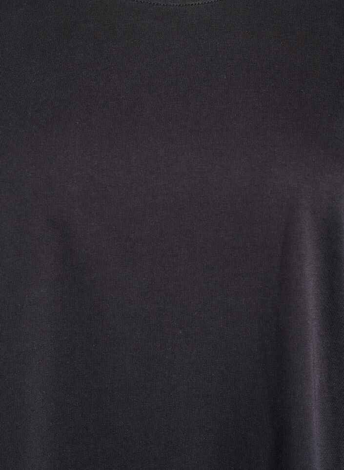 Oversized T-shirt with half sleeves, Black, Packshot image number 2