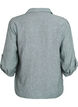 Shirt in linen and viscose with 3/4 sleeves, Green, Packshot image number 1