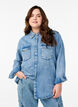 Denim shirt with chest pockets, Light Blue, Model image number 0