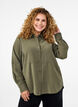 FLASH - Shirt with collar and roll-up sleeves, Green, Model image number 0
