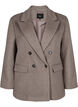 Wool blazer with brushed texture, Grey, Packshot image number 0