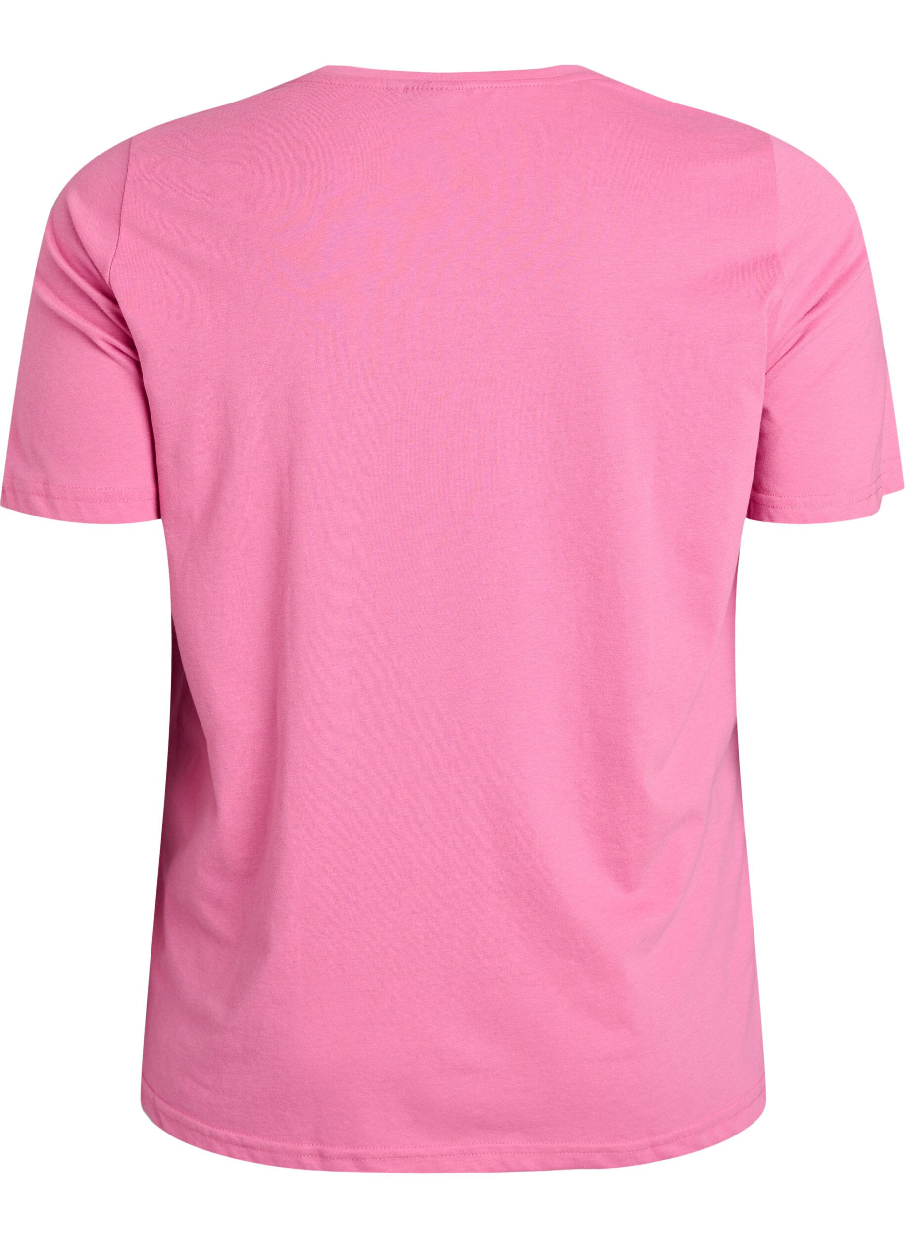 ZizzifashionT-shirt with motif, Pink, Packshot image number 1
