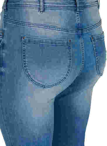 Super slim Amy jeans with slit and buttons, Light blue, Packshot image number 2