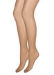 20 denier nylon tights - 2 pack, Nude, Packshot image number 0