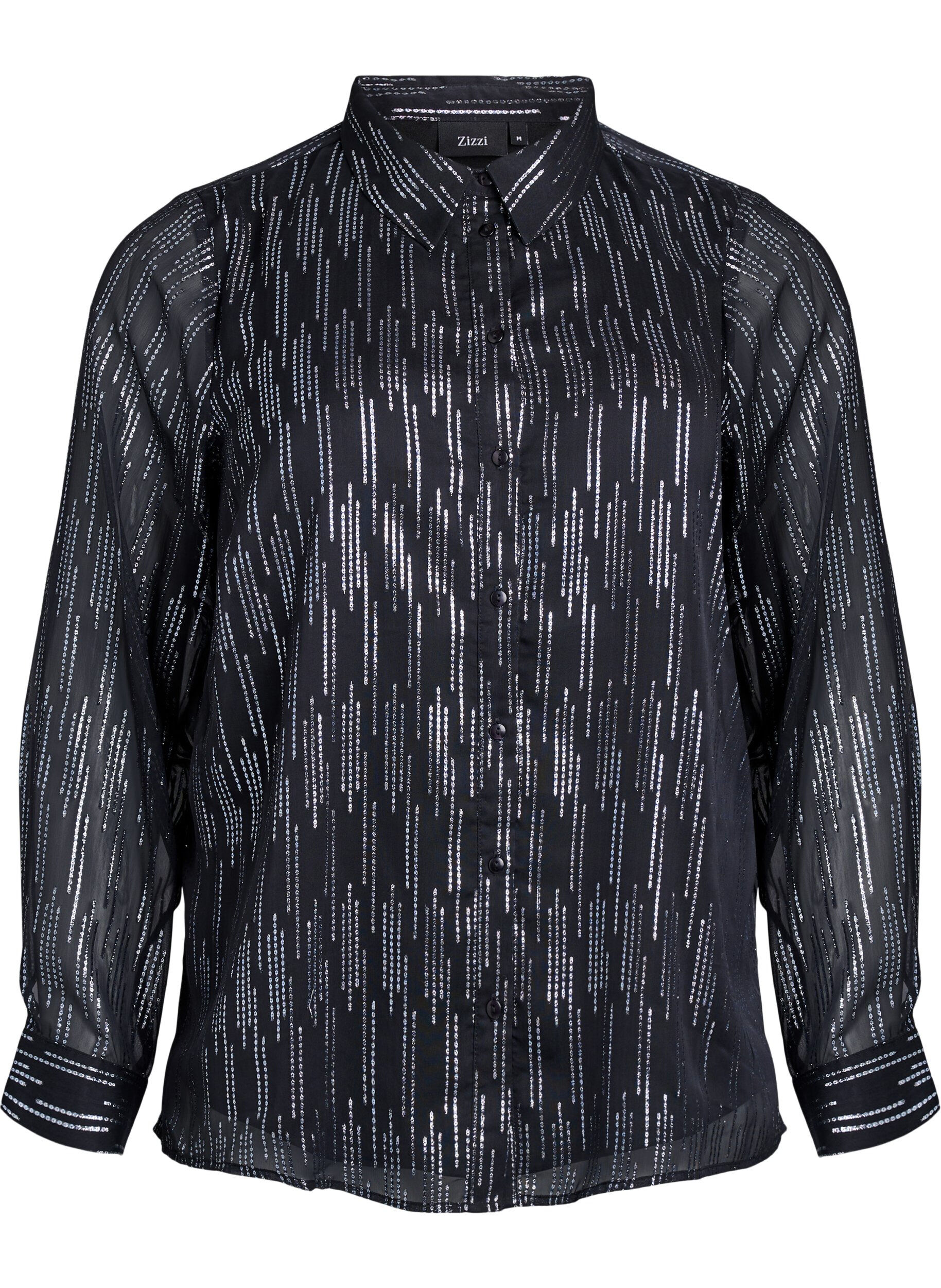 Shirt with glittering pattern