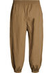 High-waisted cotton balloon trousers, Brown, Packshot image number 1