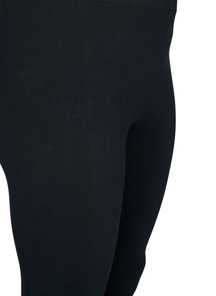Basic leggings in viscose, Black, Packshot image number 2