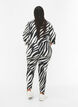 Leggings with zebra print, White Zebra, Model image number 1