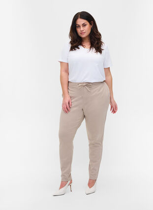 Trousers with pockets and drawstring, Pure Cashmere, Model image number 0
