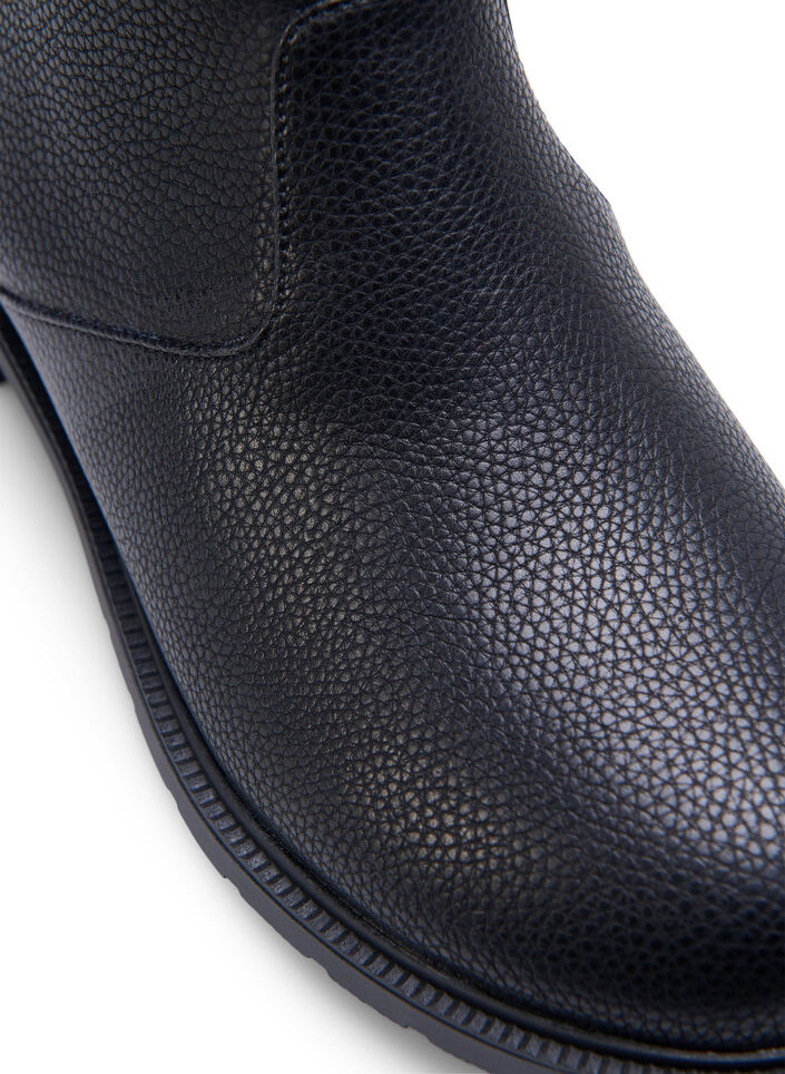 Wide fit - Chelsea leather boot, Black, Packshot image number 2